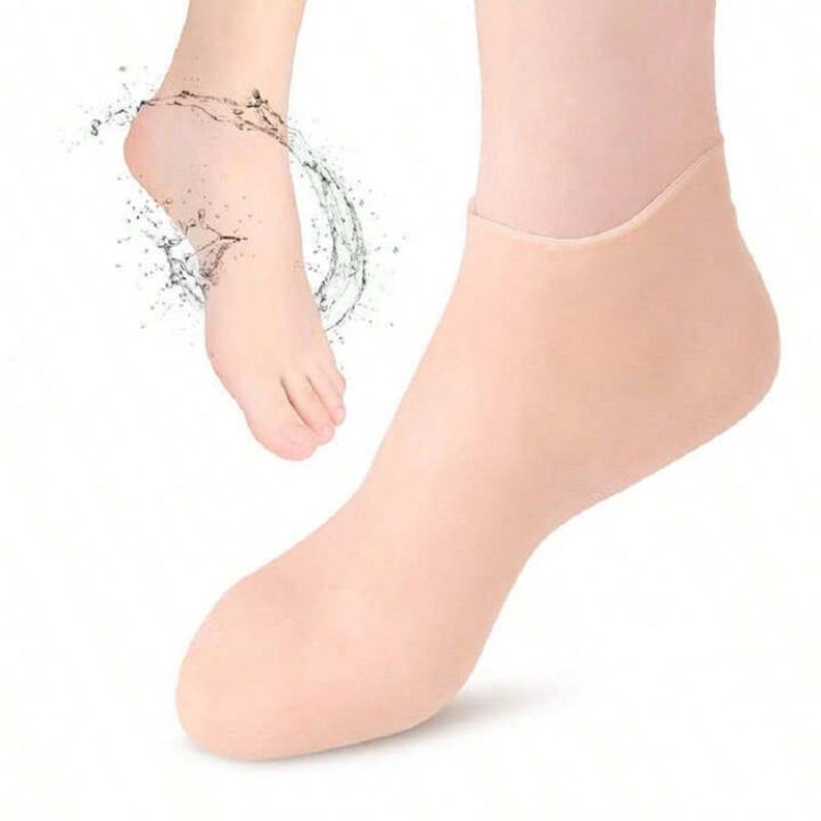 Silicone Gel Heel Socks – Moisturizing Foot Care Pads for Cracked Heels & Dry Feet Relief.