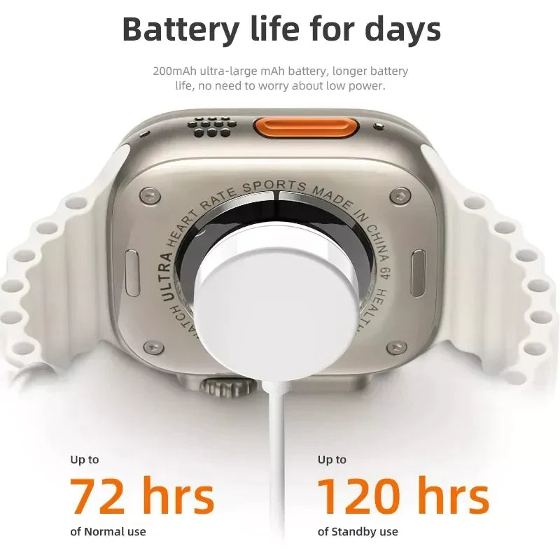 “Y80 Ultra Smart Watch with 8 Color Straps – 2.02” HD Display, Health Tracker, Waterproof Sports Smartwatch | Free Shipping”
