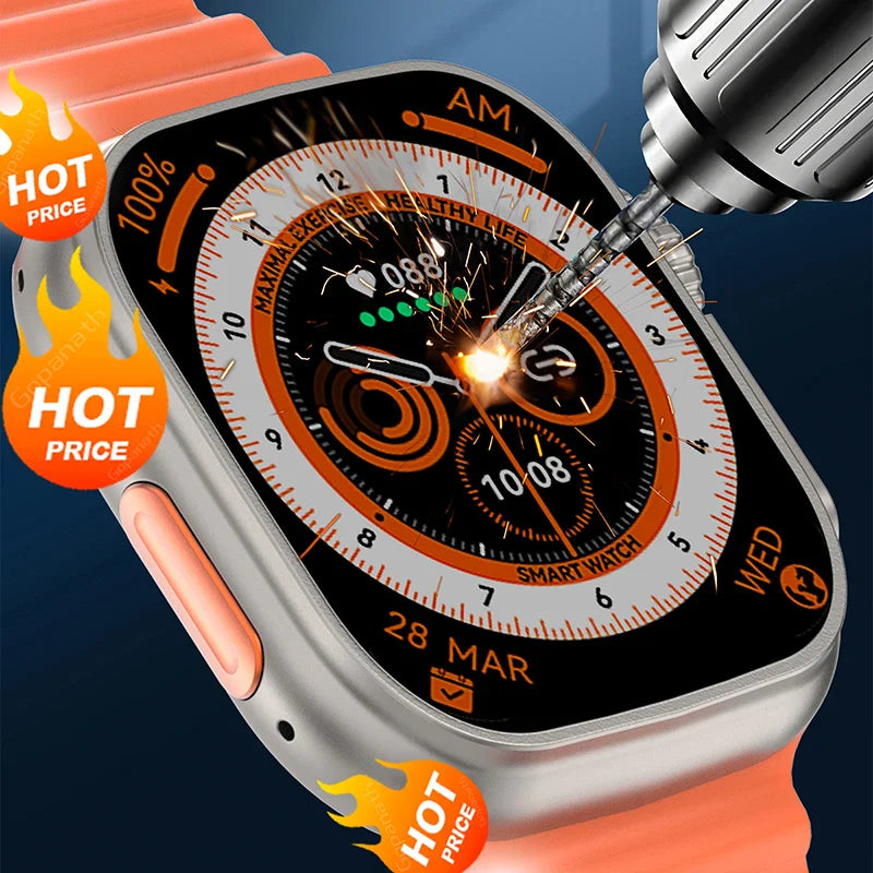 “Y80 Ultra Smart Watch with 8 Color Straps – 2.02” HD Display, Health Tracker, Waterproof Sports Smartwatch | Free Shipping”