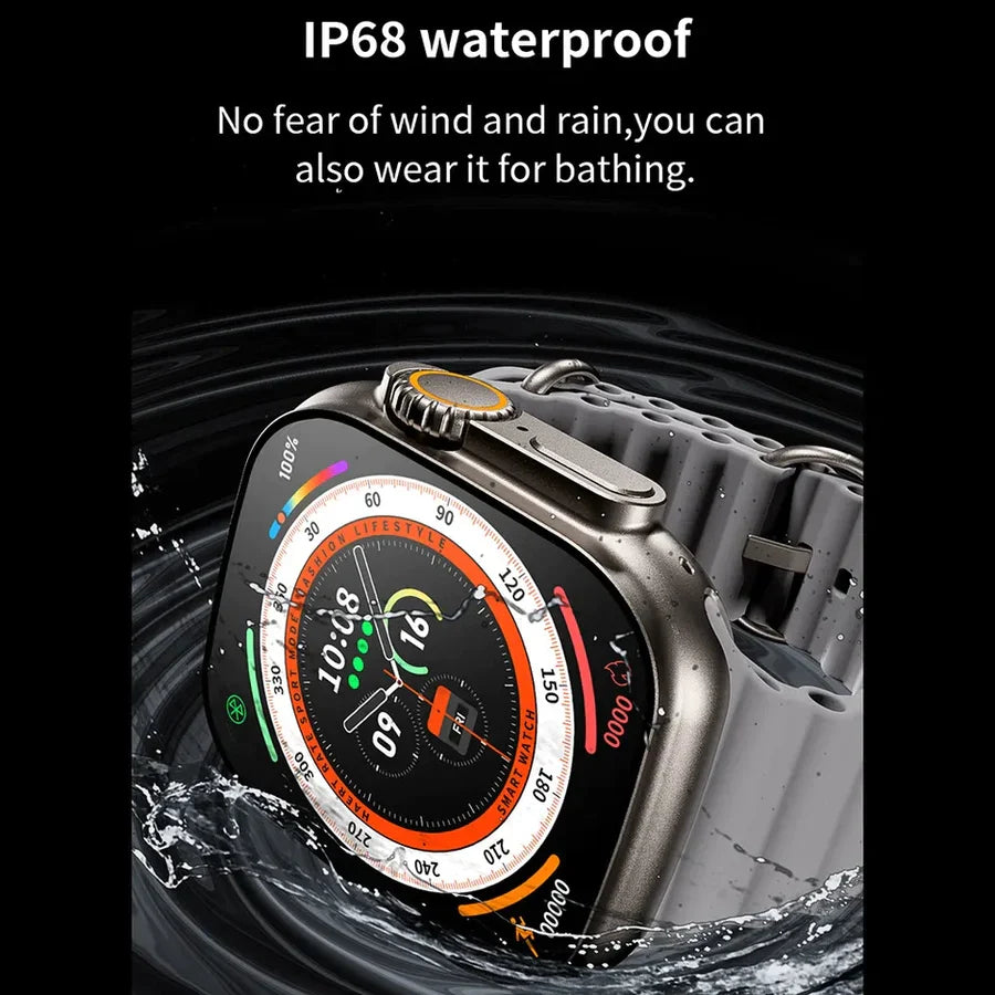 “Y80 Ultra Smart Watch with 8 Color Straps – 2.02” HD Display, Health Tracker, Waterproof Sports Smartwatch | Free Shipping”