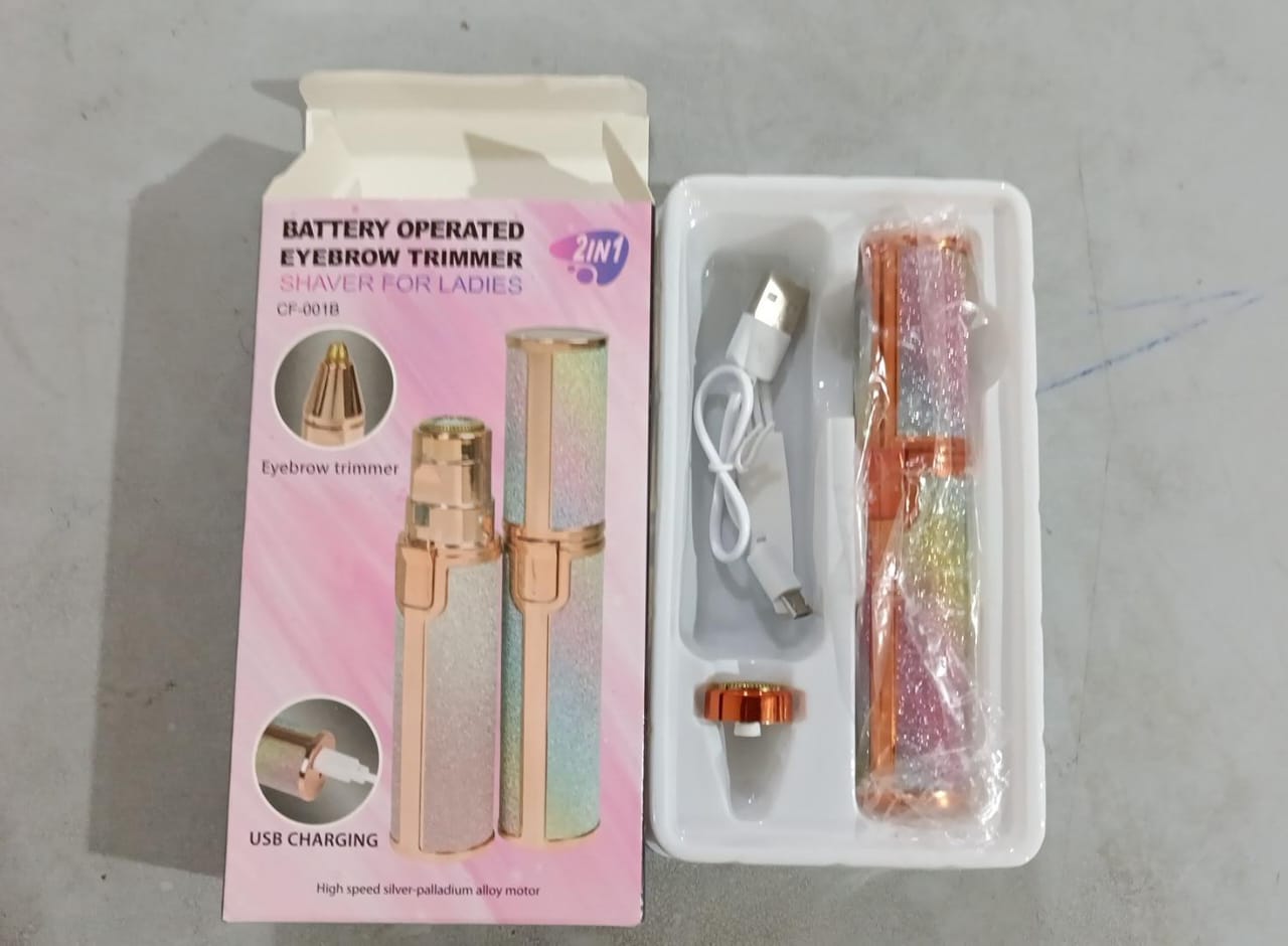 2 in 1 Electric Eyebrow Trimmer and Shaver, Flawless Hair Remover.